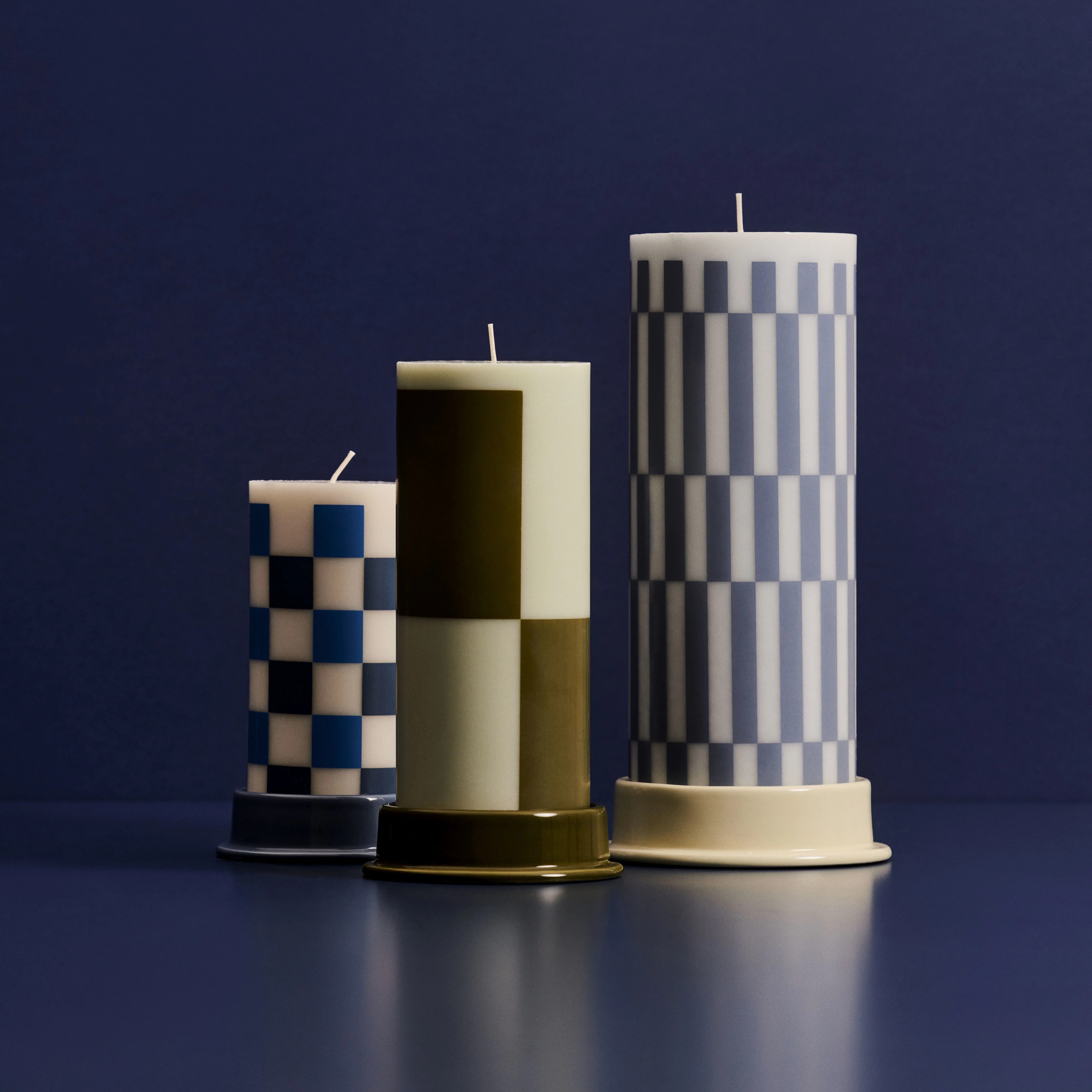 COLUMN - Bougie bloc cire | Multicolore