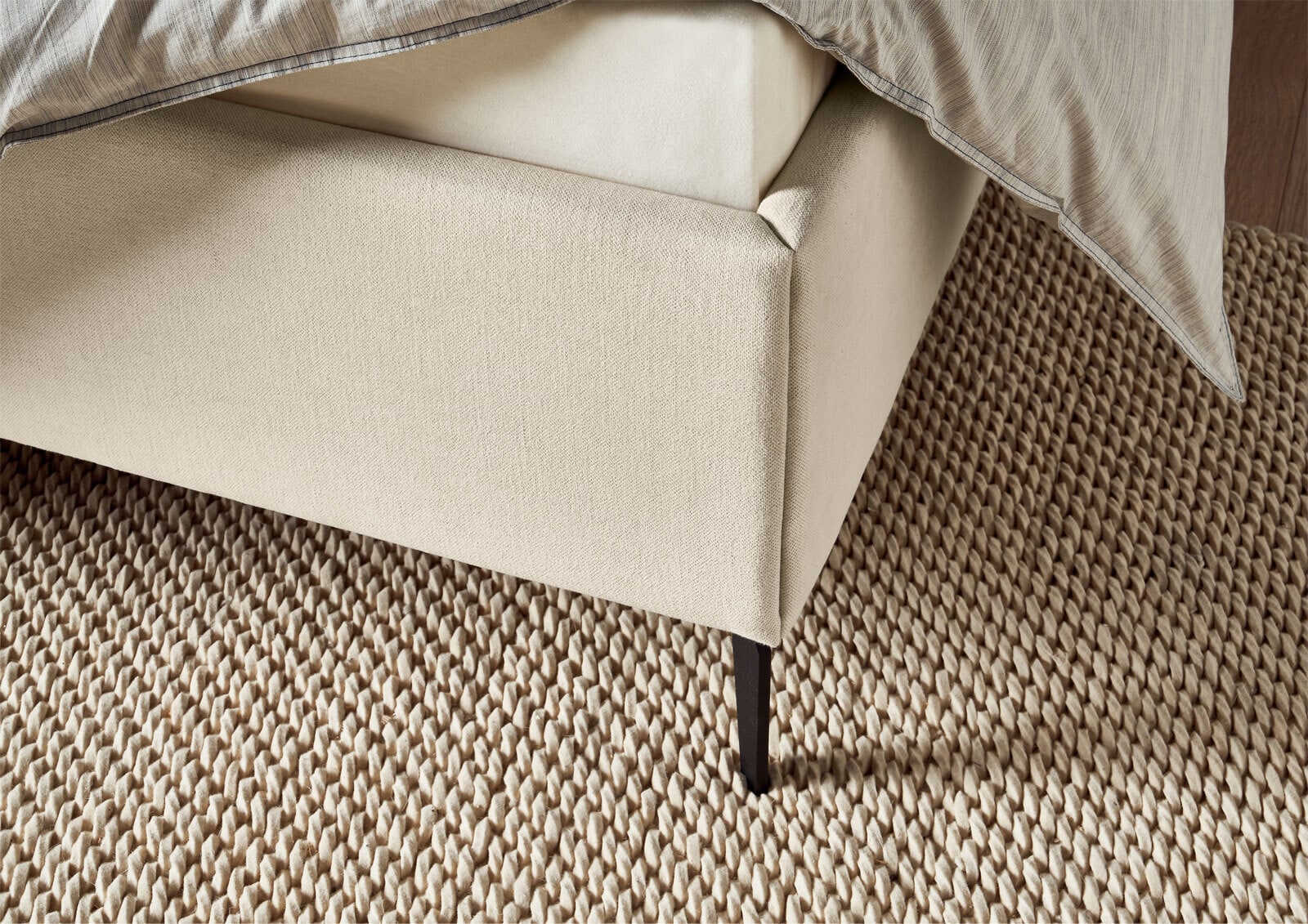 Musterring Polsterbett ELOS 140 x 200 cm cremebeige