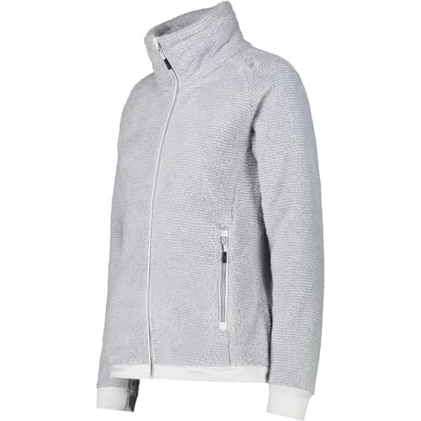 Veste polaire CMP WOMAN HIGHLOFT FLEECE JACKET ALLUMINIO BIANCO