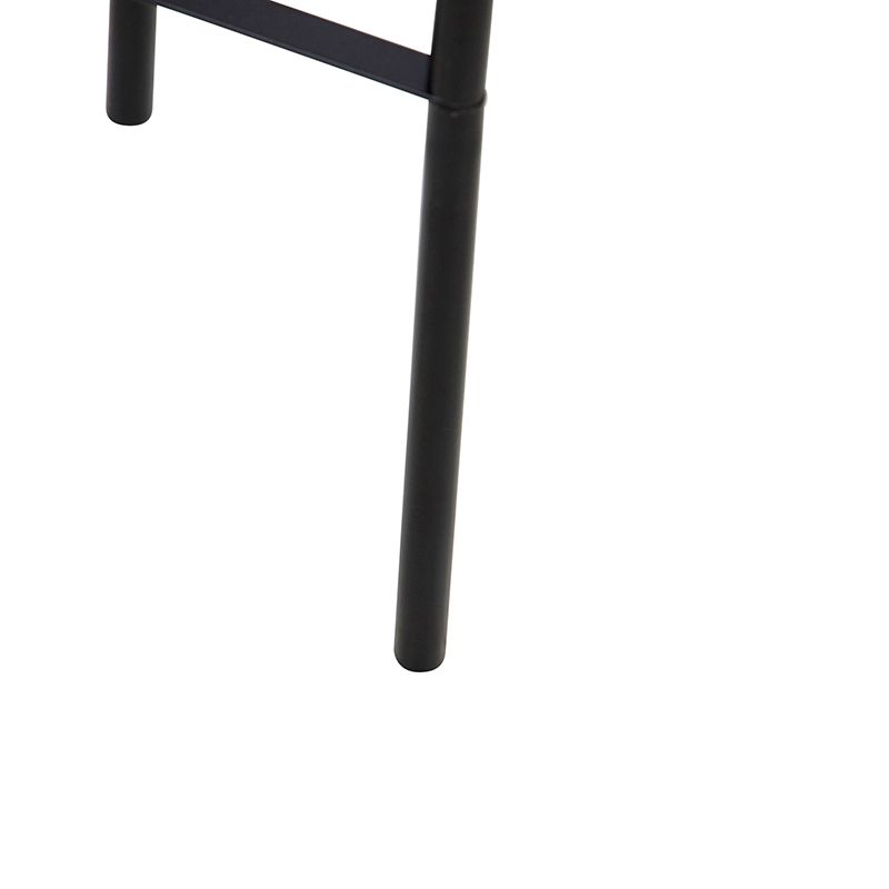 Moderne vloerlamp zwart met velours grijze kap - Rich