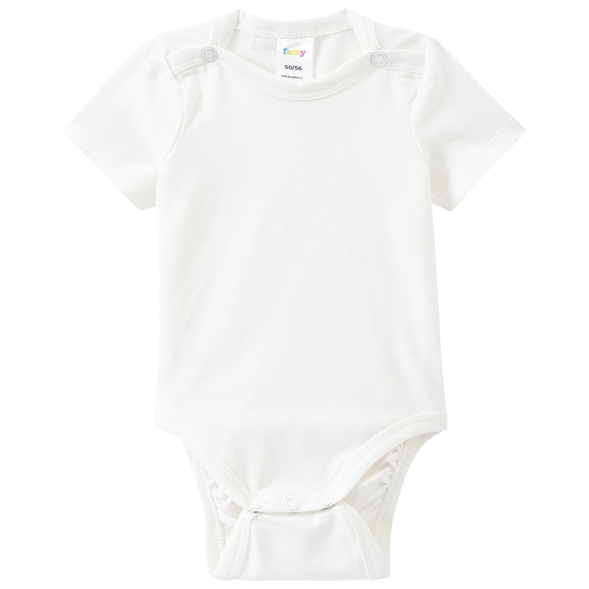 Famy 5 Baby Bodys in verschiedenen Farben rosa / weiss
