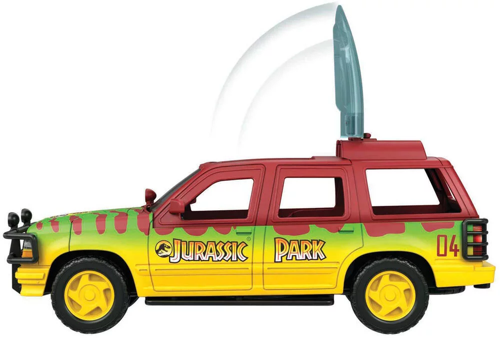 JURASSIC WORLD - FORD EXPLORER DEGAT SENSORIEL - FIGURINE DINOSAURE