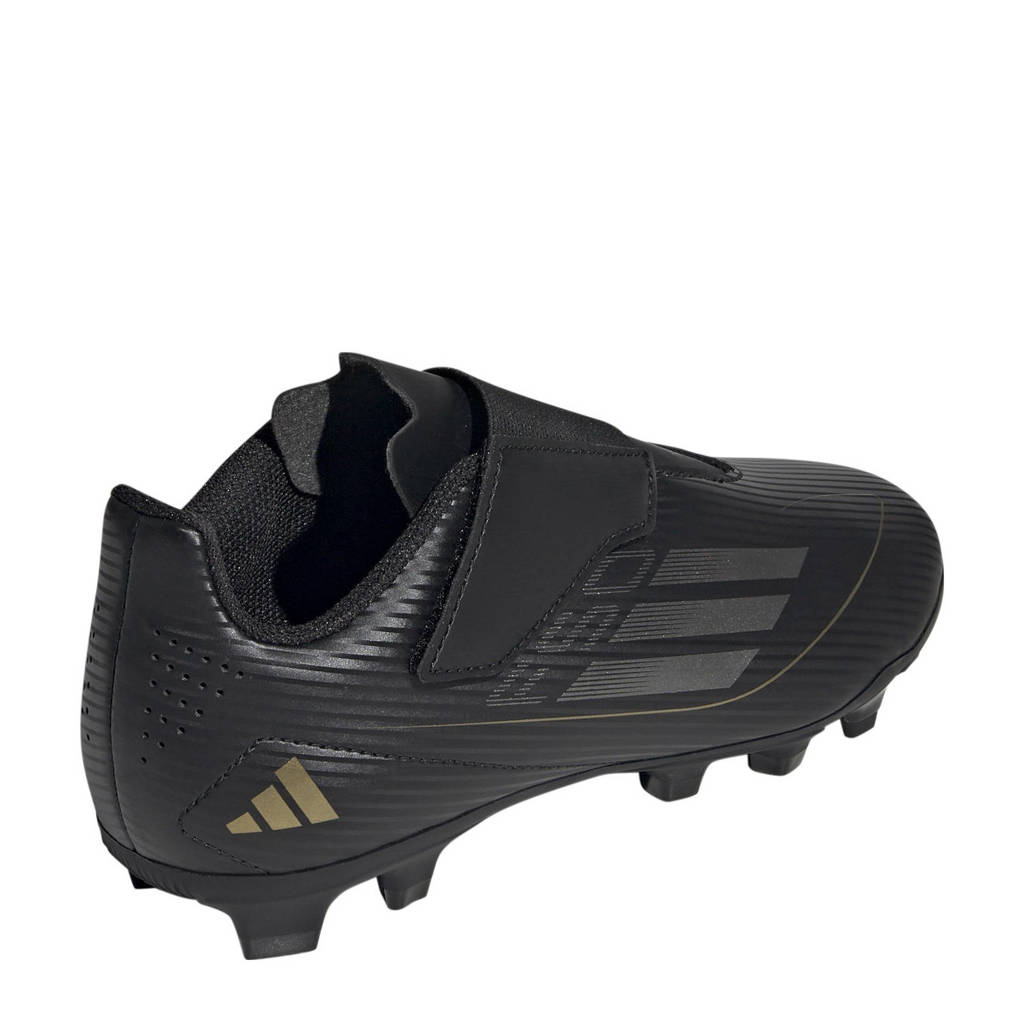 adidas F50 Club Velcrojunior voetbalschoenen zwart/antraciet/goud
