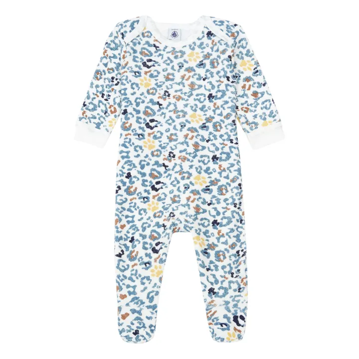 Petit Bateau Pyjama en Bouclette Eponge | Ecru