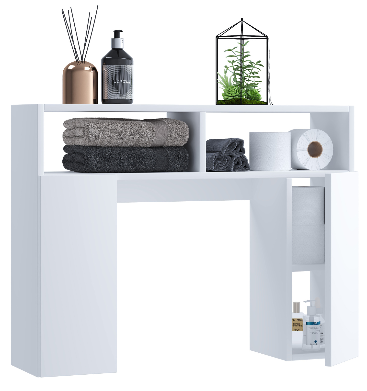 WC-Hängeschrank TINOLI - weiß - 76 cm