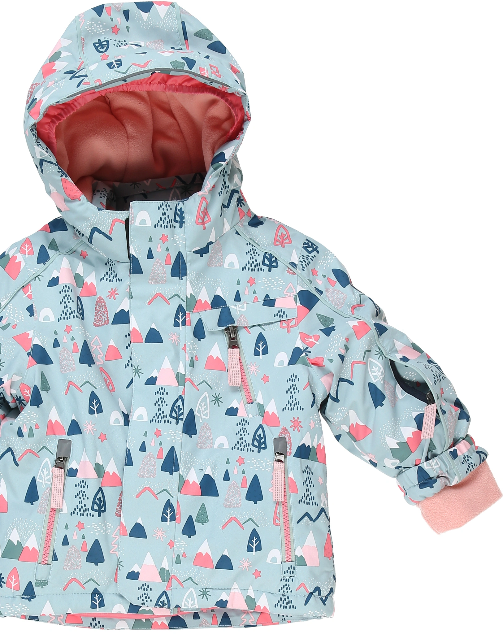 Skioverall FISW 34 MNS mit abzippbarer Hose in stahlmint
