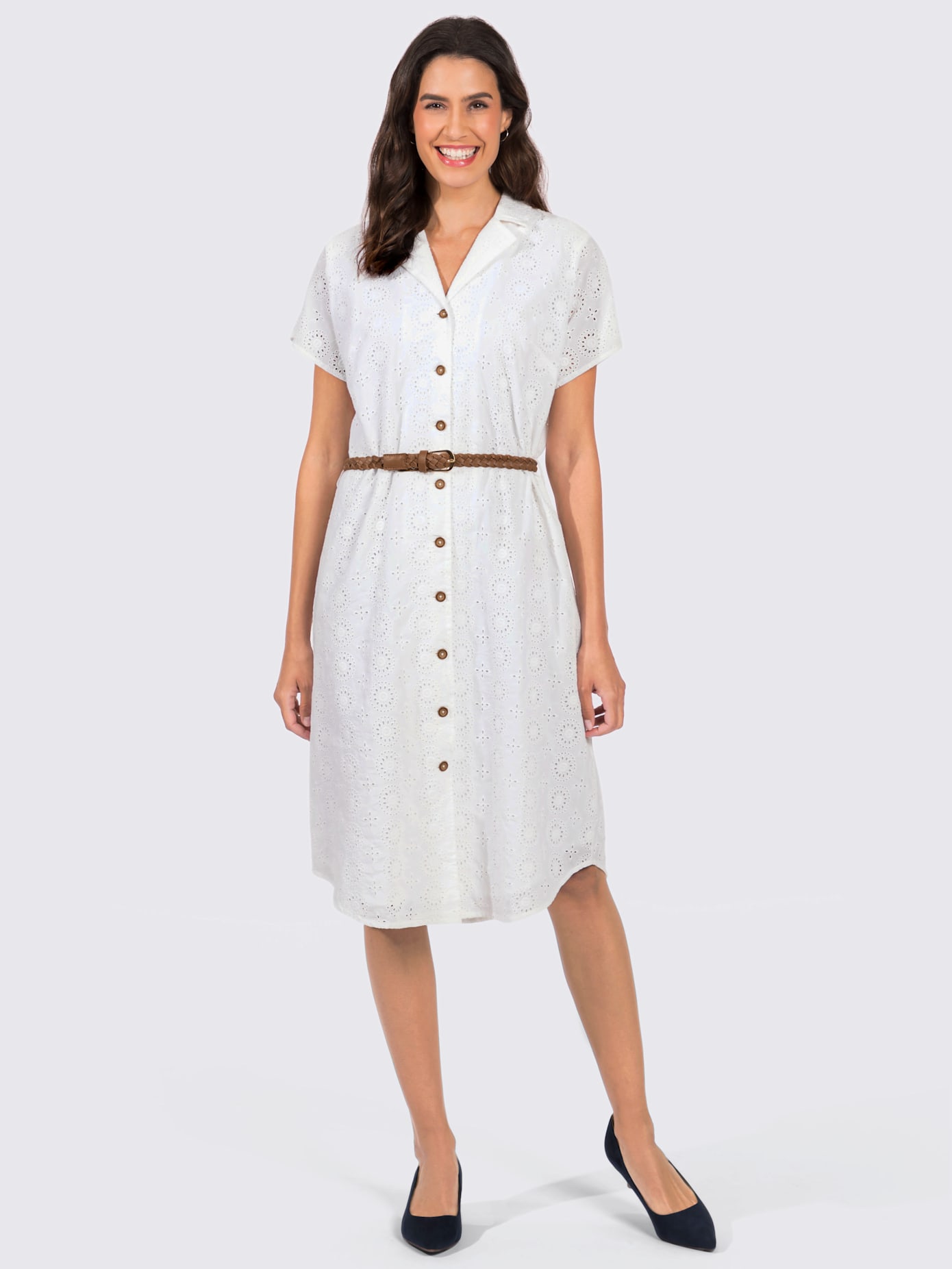 Robe dentelle de madère 100% coton