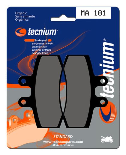 Plaquettes de freins Tecnium route organique - MA181