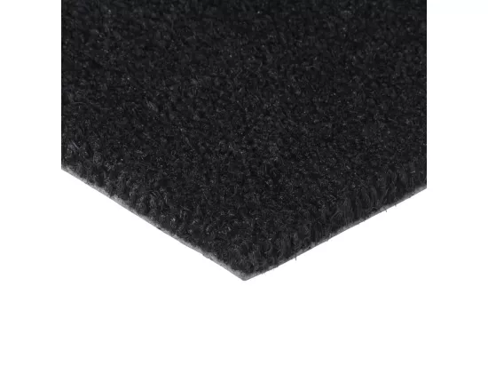 Tapis de porte noir 90x150 cm fibre de coco touffeté