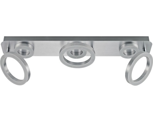 FLAIR LED plafondlamp 26W 3x360 lm + 3x685 lm 3000K 60 cm Adhara chroom