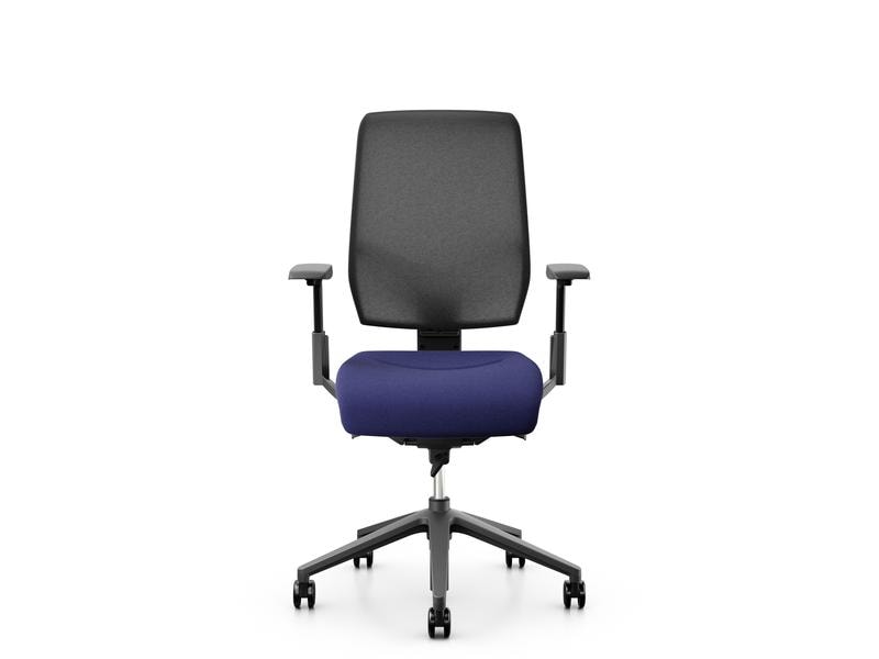 Giroflex Bürostuhl 68 mit Netzrücken Dunkelblau Drehstuhl mit zeitlosem Design und technischer Raffinesse