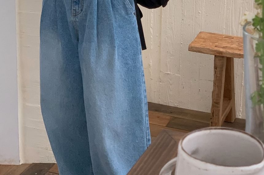 SeoulPop - Effen cropped T-shirt met korte mouwen