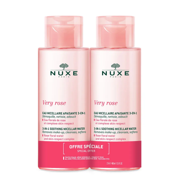 Very rose Eau Micellaire Apaisante 3-en-1 2x400ml
