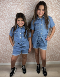 I'm so ready denim jumpsuit