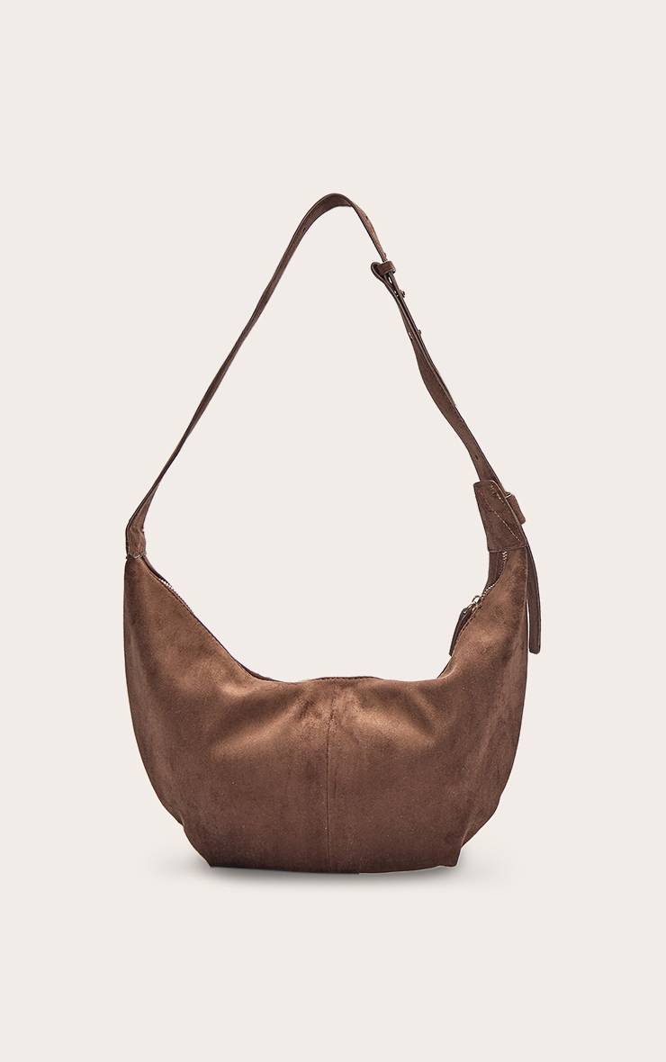 Chocolat Sac Besace Croissant Slouchy En Synthétique