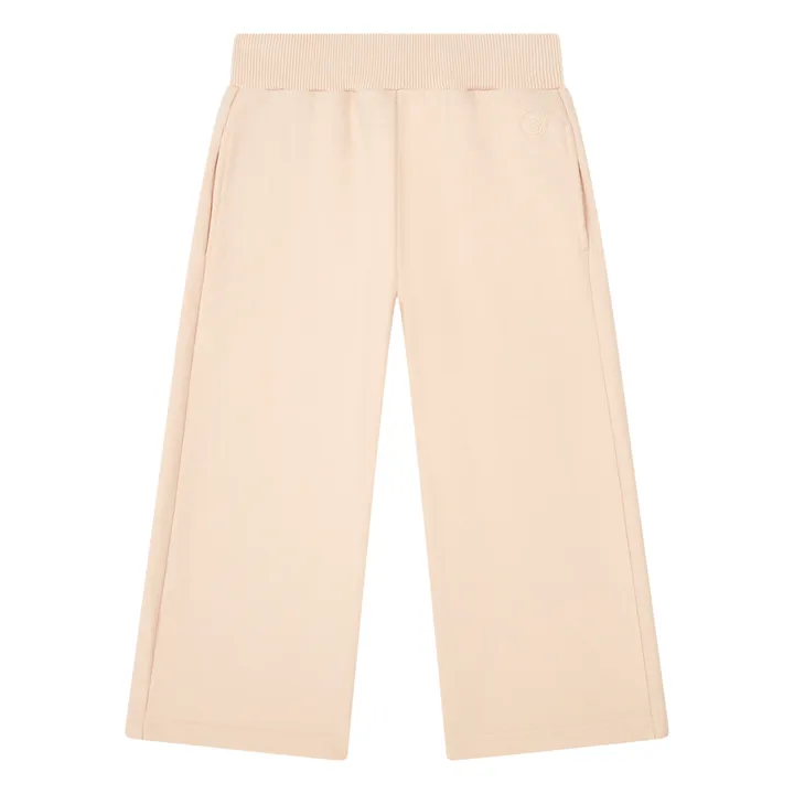 SMALLABLE BASICS Pantalon Fille Droit Molleton Bio | Blush