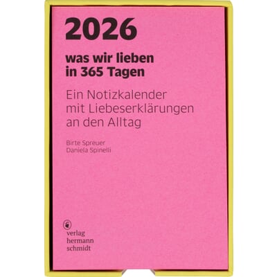 Notizkalender was wir lieben in 365 Tagen