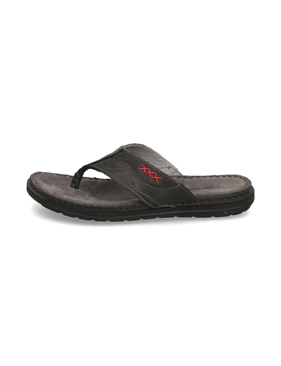 Lederkombination Pantoffel