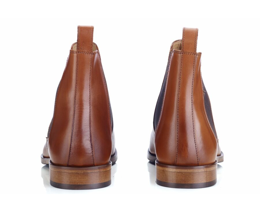 Chelsea boots homme Cognac Patiné - DAWSON II PATIN
