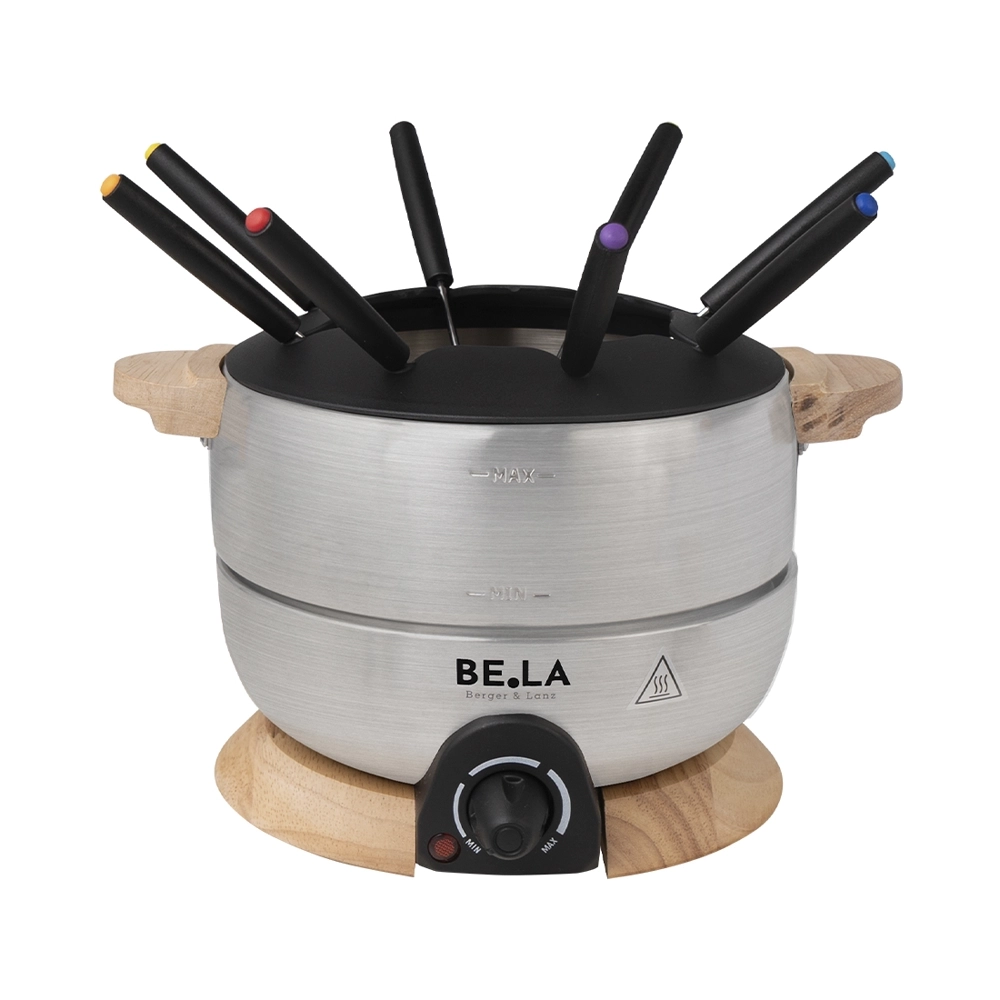 BergerLanz FSP elektronisches Fondue Set Holz