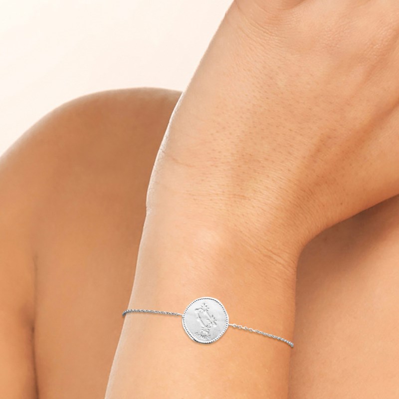 Bracelet Femme - Argent 925 - Oxyde de zirconium - Longueur : 18 cm