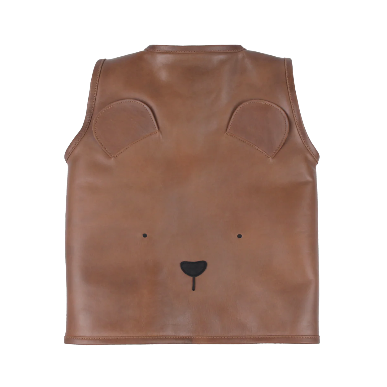 Noa Gilet | Bear | Cognac Classic Leather