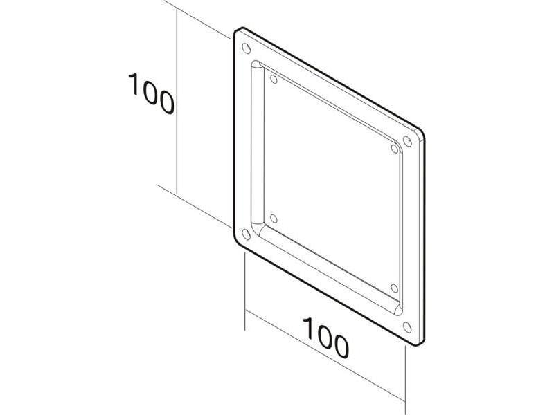 NEOMOUNTS VESA-Platte FPMA-VESA100 Vesa-Adapterplatte: vergrössert VESA 75 x 75 zu VESA 100 x 100 mm