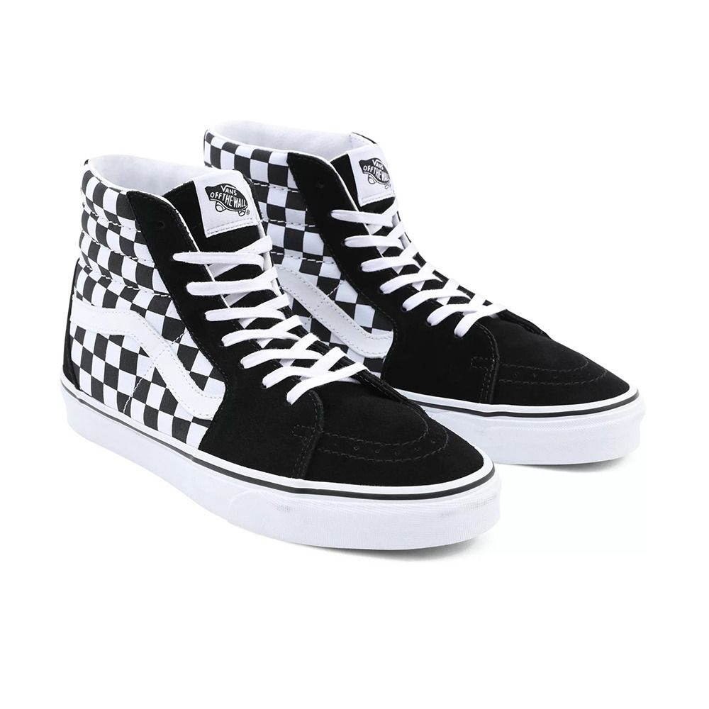 Vans SK8-HI - Sneakers (checkerboard) blk/tr wht