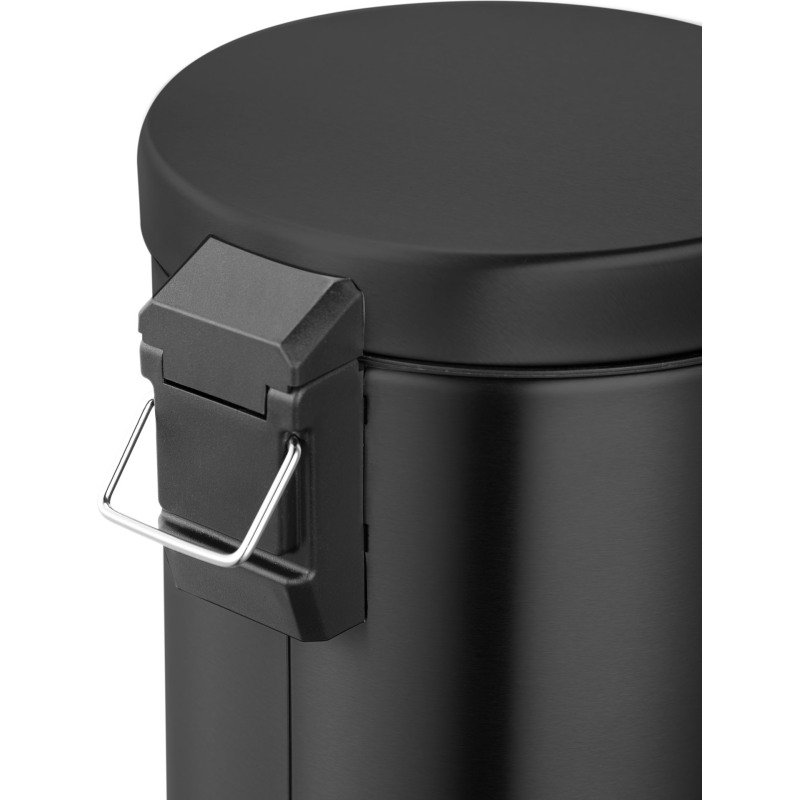 Poubelle métal à pédale ronde, 20 litres