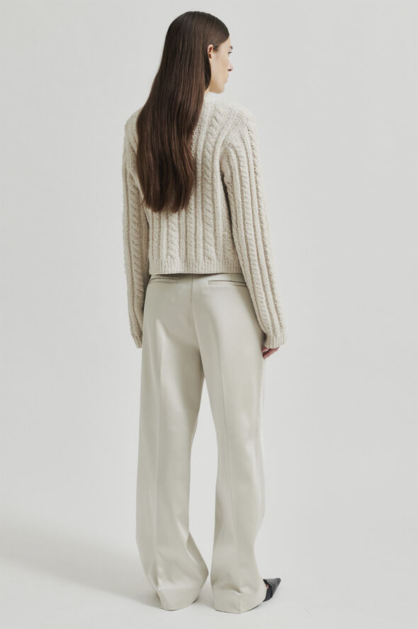 Second Female Karolina Knit Cardigan Pumice stone