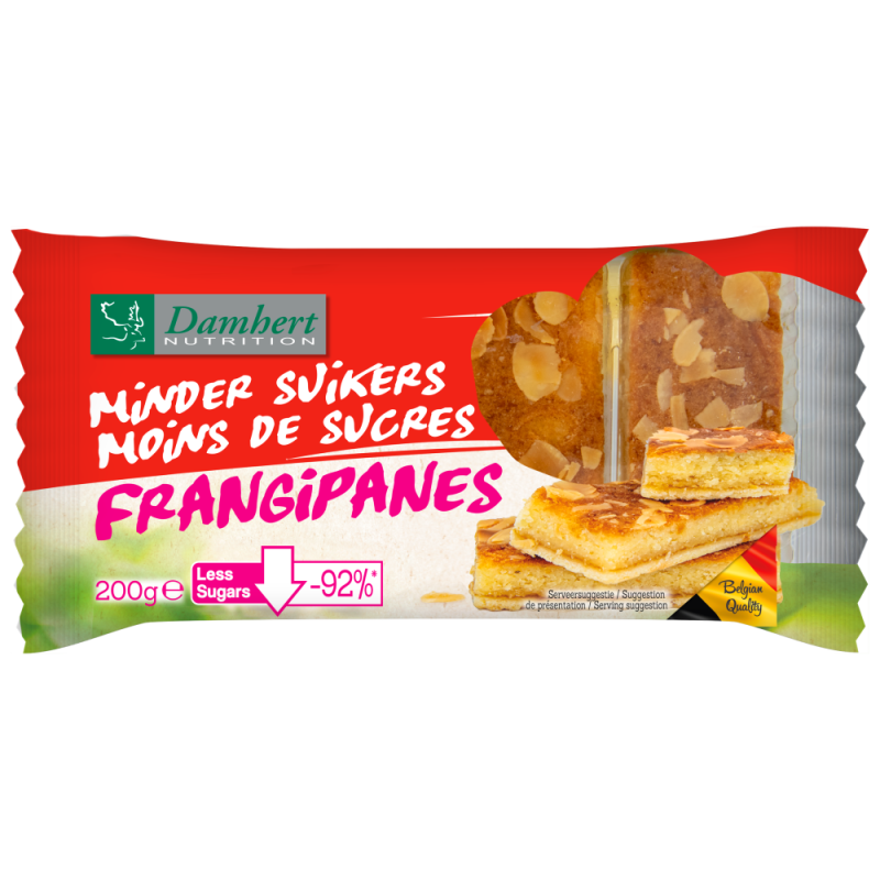Damhert Frangipanes Minder Suikers 200g