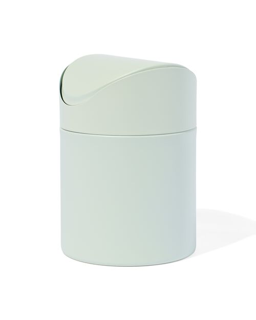 poubelle mat inox vert Ø12x16.5
