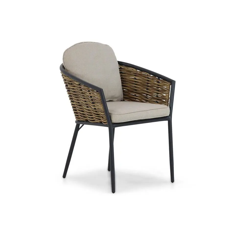 Tuinset 4 personen 200 cm Aluminium/wicker Grijs Lifestyle Garden Furniture