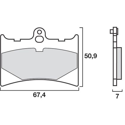 Plaquettes de freins Brembo Organique avant