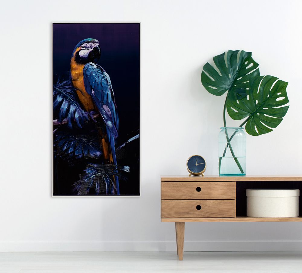 Gemälde PAPAGEI IN BLAU II