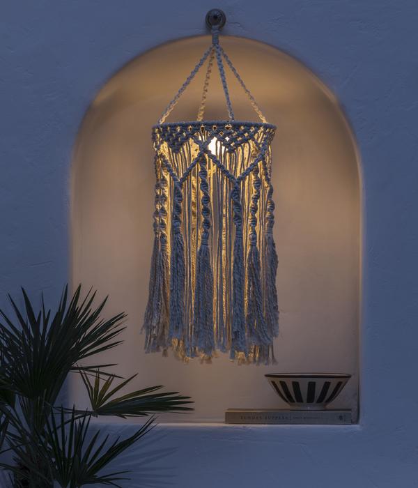 Dehner Solar-Hängelampe Amara, ca. Ø26/H70