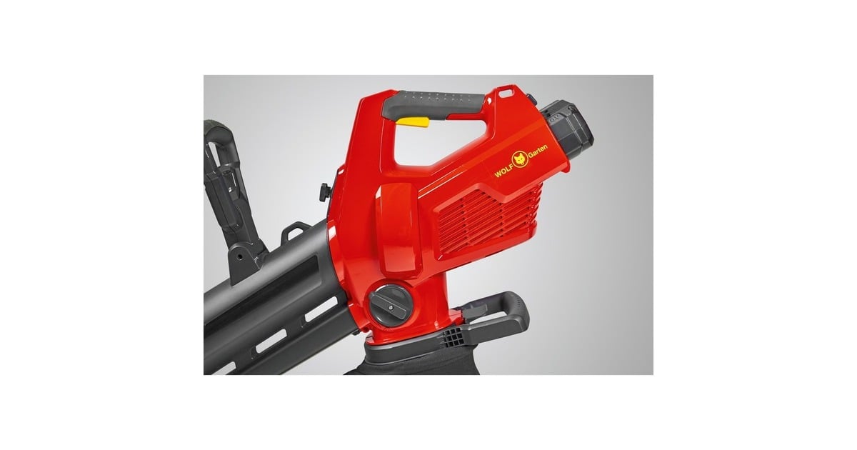 WOLF-GartenAccu bladblazer LYCOS 40/480 V set bladzuiger / bladblazer  (Rood/zwart, Accu inbegrepen)
