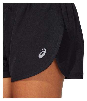 Short Splité Asics Core Run Noir Femme