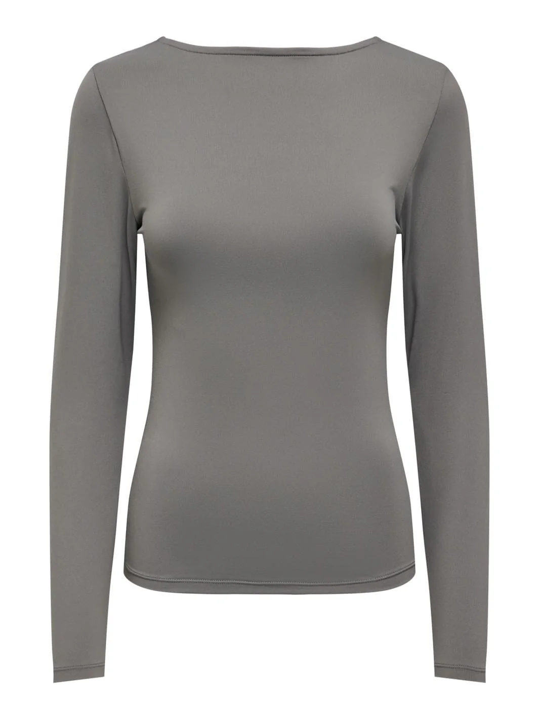 Only Onlea L/S 2-Way Deep Neck Top 4429515 thunderstorm