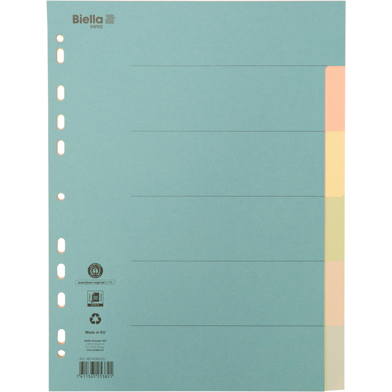 Biella Register, A4, 6-teilig