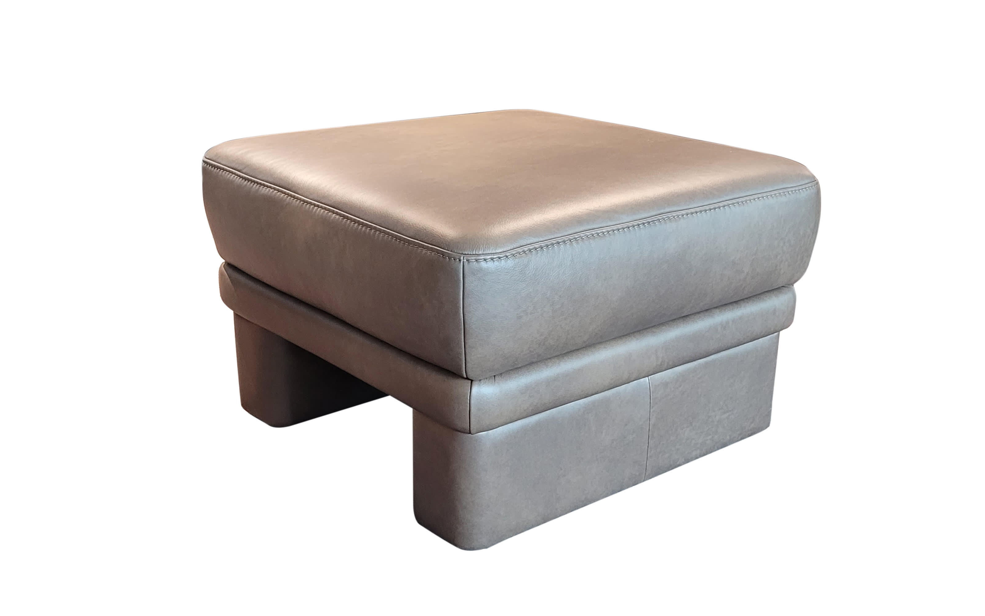 Leder Hocker 1101 München, braun