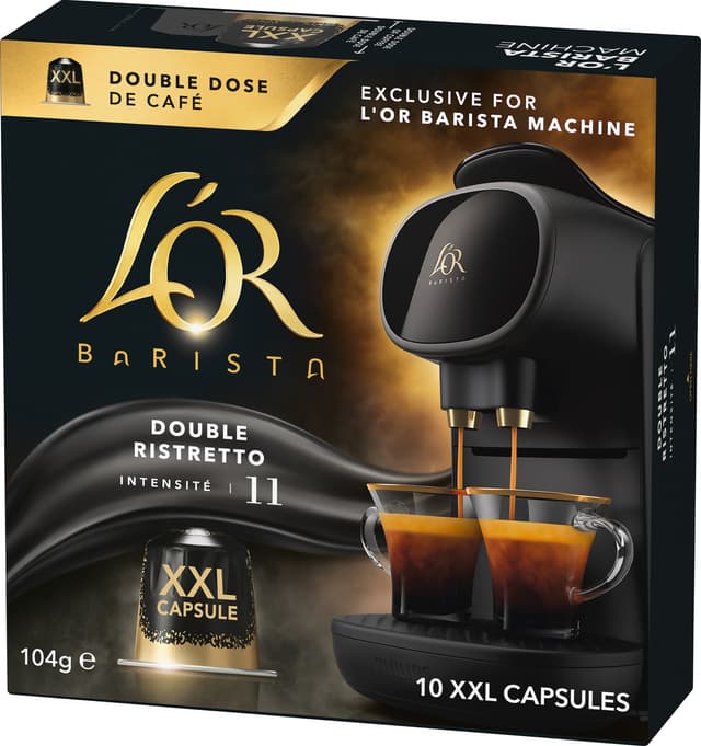 L'OR Barista Double Ristretto intensitet 11 kaffekapsler (10 stk.)