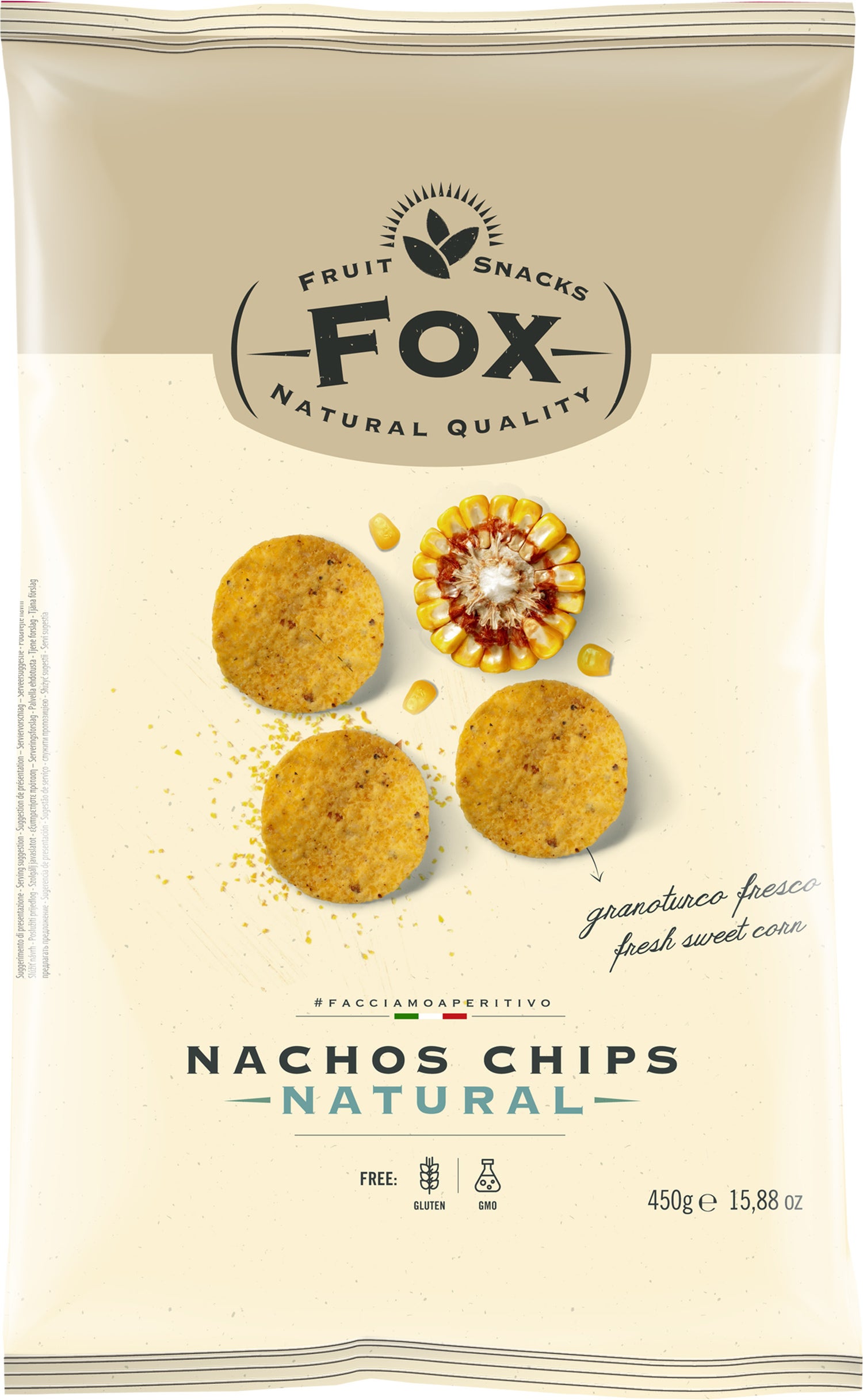 Fox Italia nachos chips naturel 450 gr