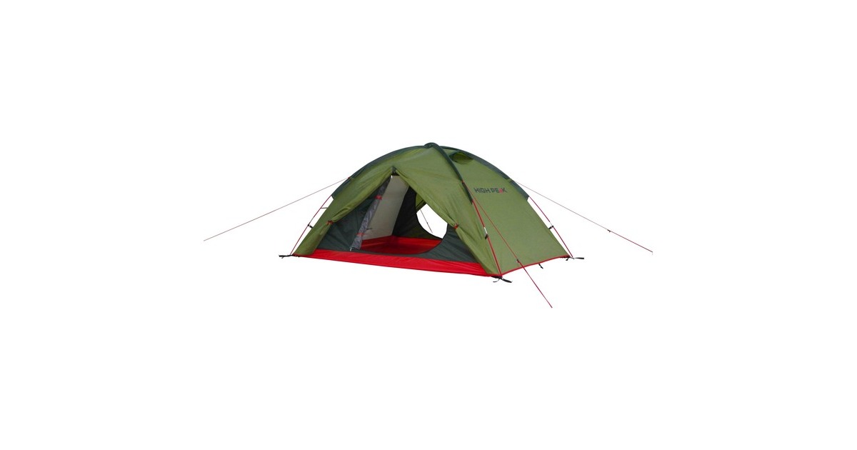 High PeakWoodpecker 3 LW tent  (Groen/rood)