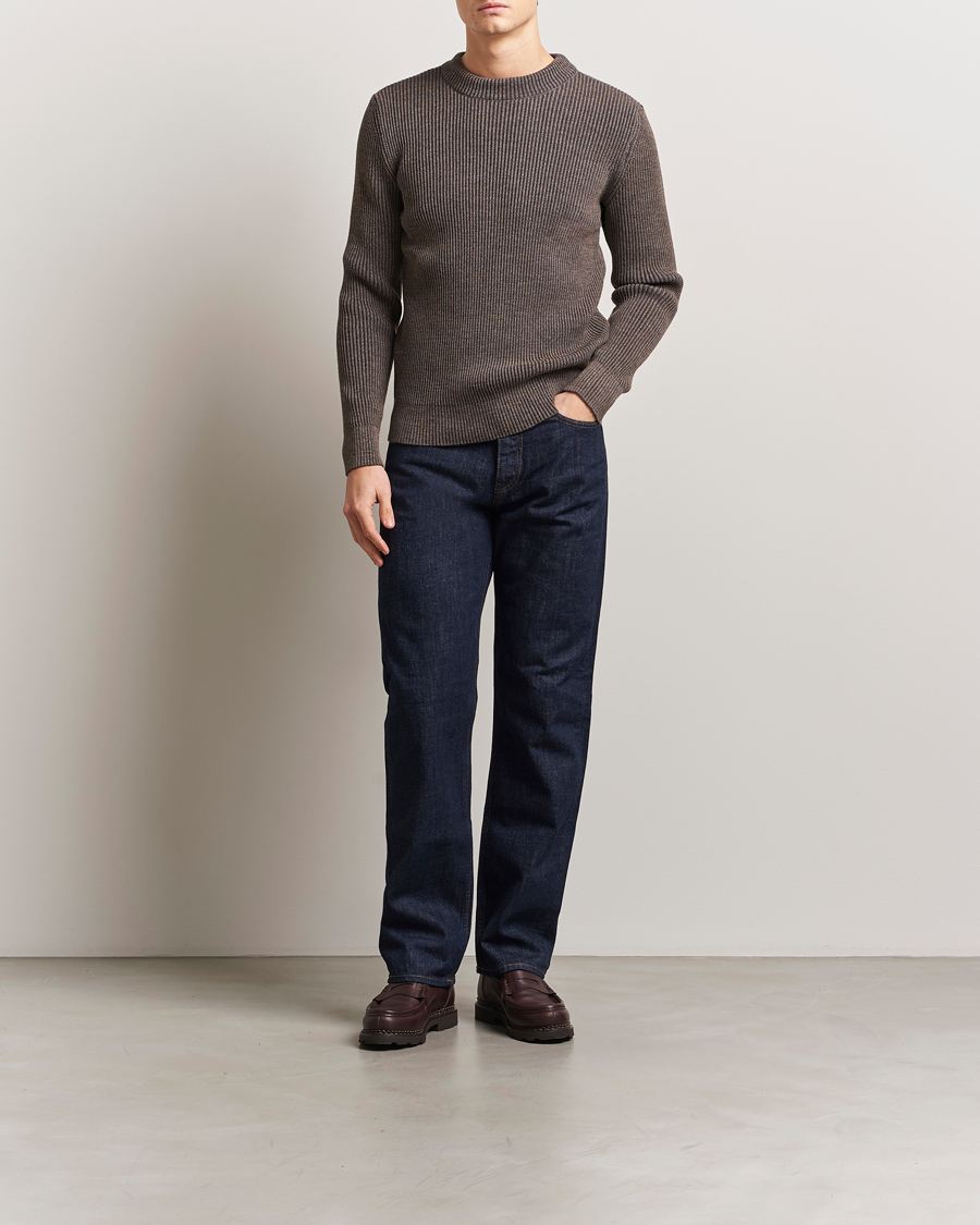 S.N.S. Herning Fender Wool Crew Neck Terra Brown