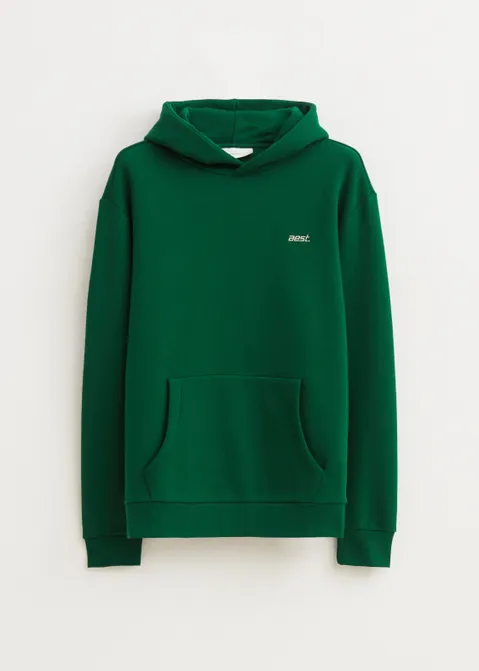 Hoodie met merk print groen (GR.COL)