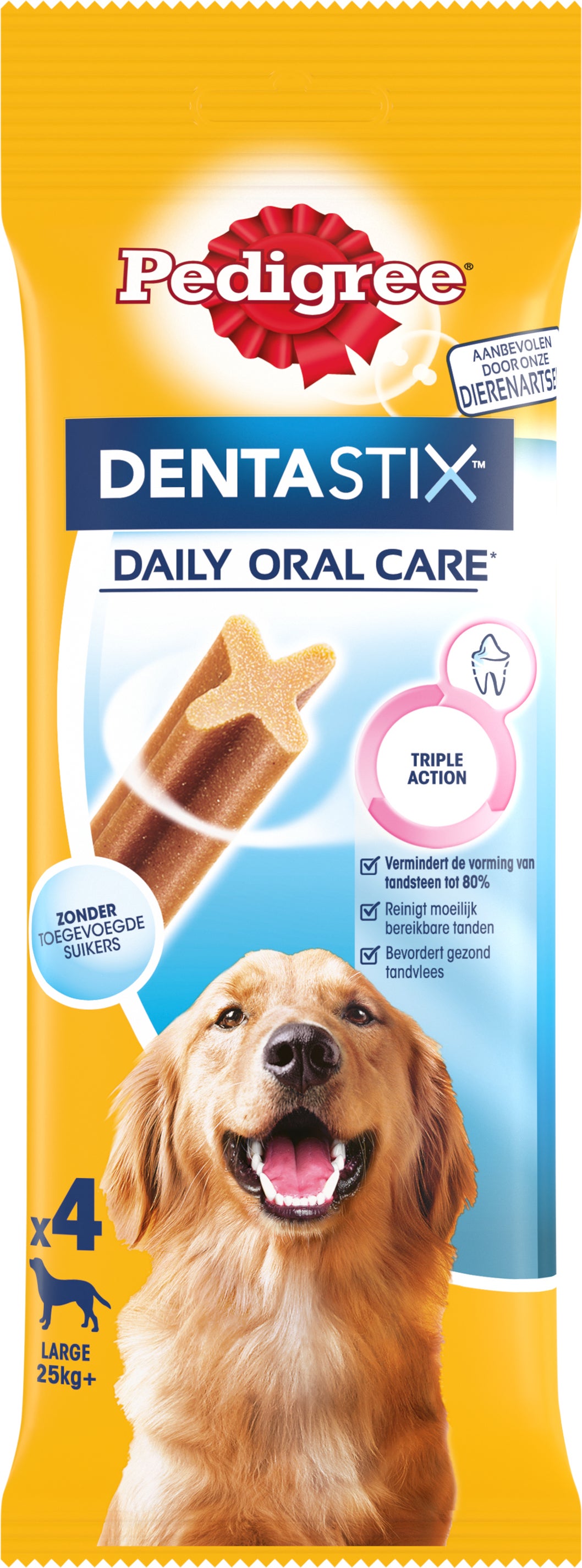 Pedigree Dentastix gebitsverzorgende snack maxi 154 gram 4 stuks