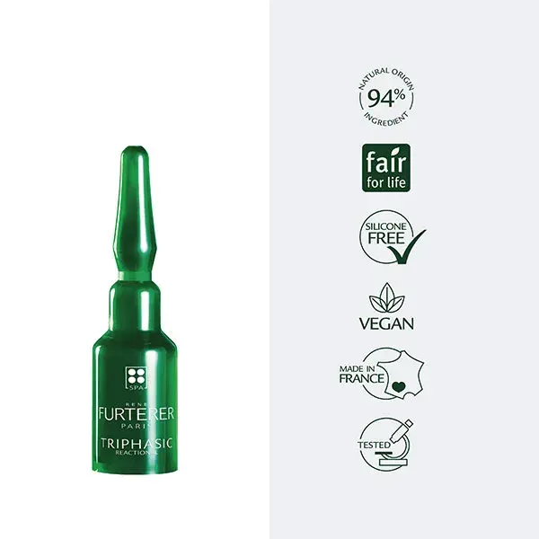 Conjunto de 12 ampolas de 5ml René Furterer Triphasic Reactional