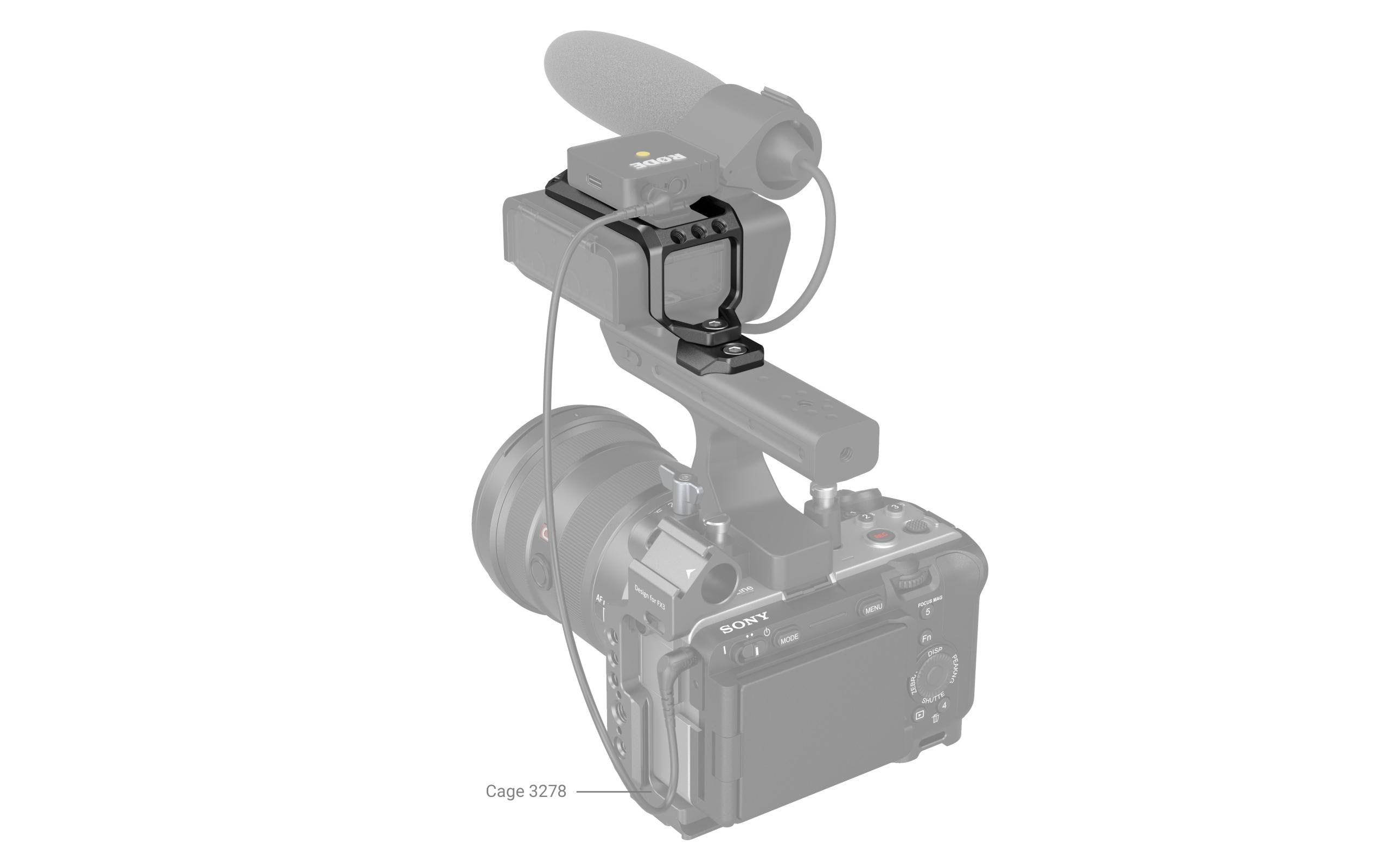 Top Plate für Sony FX3 XLR UnitDeckplatte für Sony FX3 XLR-Einheit