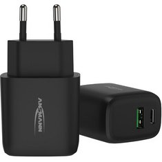 Chargeur USB Home Charger HC218PD, 2x port USB, noir